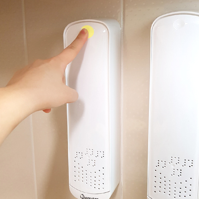 스케치룸 원터치 벽걸이 수저통 화이트 벽부착 물빠짐 수저함 보관 케이스 - 상세 이미지 5