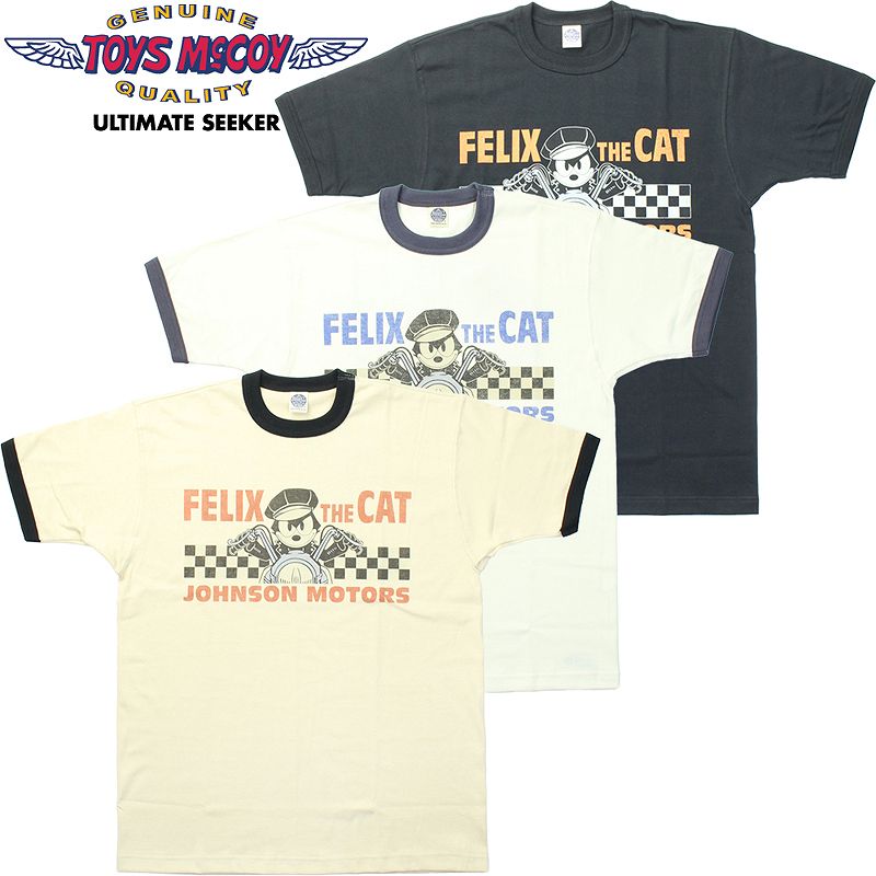 토이즈맥코이 FELIX THE CAT 남성 반팔 티셔츠 존슨 모터스 TMC2438 3컬러 - 메인 이미지