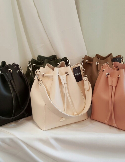 [리햅]  무배 1+1 9컬러 데일리 버킷백 세트 복조리 가방