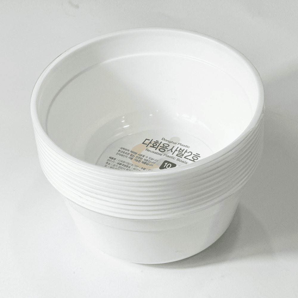 일회용 다회용 사발 그릇 2호 10P - 상세 이미지 2