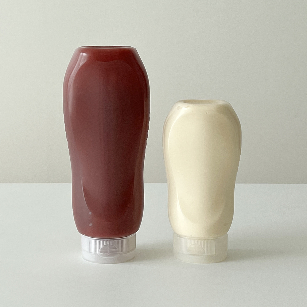 거꾸로소스통 꿀병 시럽통 케찹 꿀 소분 보관용기 300ml - 상세 이미지 2