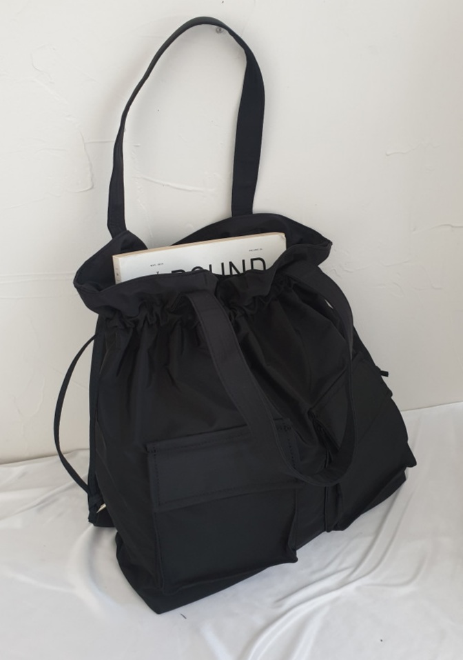 [리햅] 모글리 3way 입체포켓 버킷백 백팩 나일론 경량 가벼운 생활 방수백 보부상가방