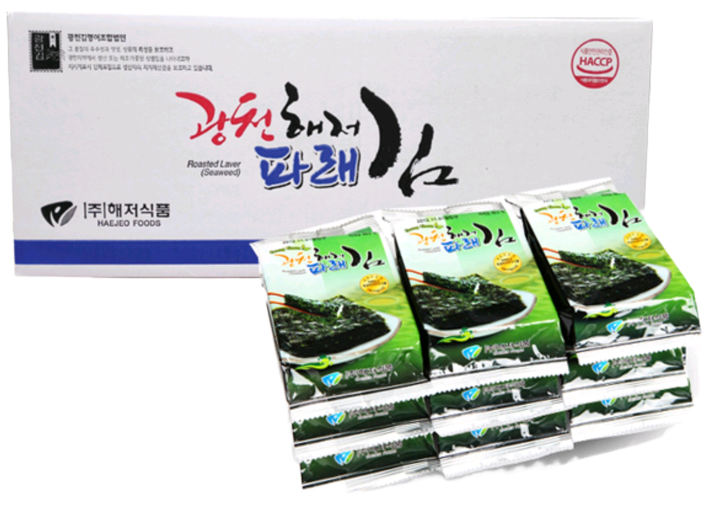 광천해저김 광천파래김 4g 90개 1박스재래 녹차 올리브 가정용 식당식자재용 도매가 : 명식품본사