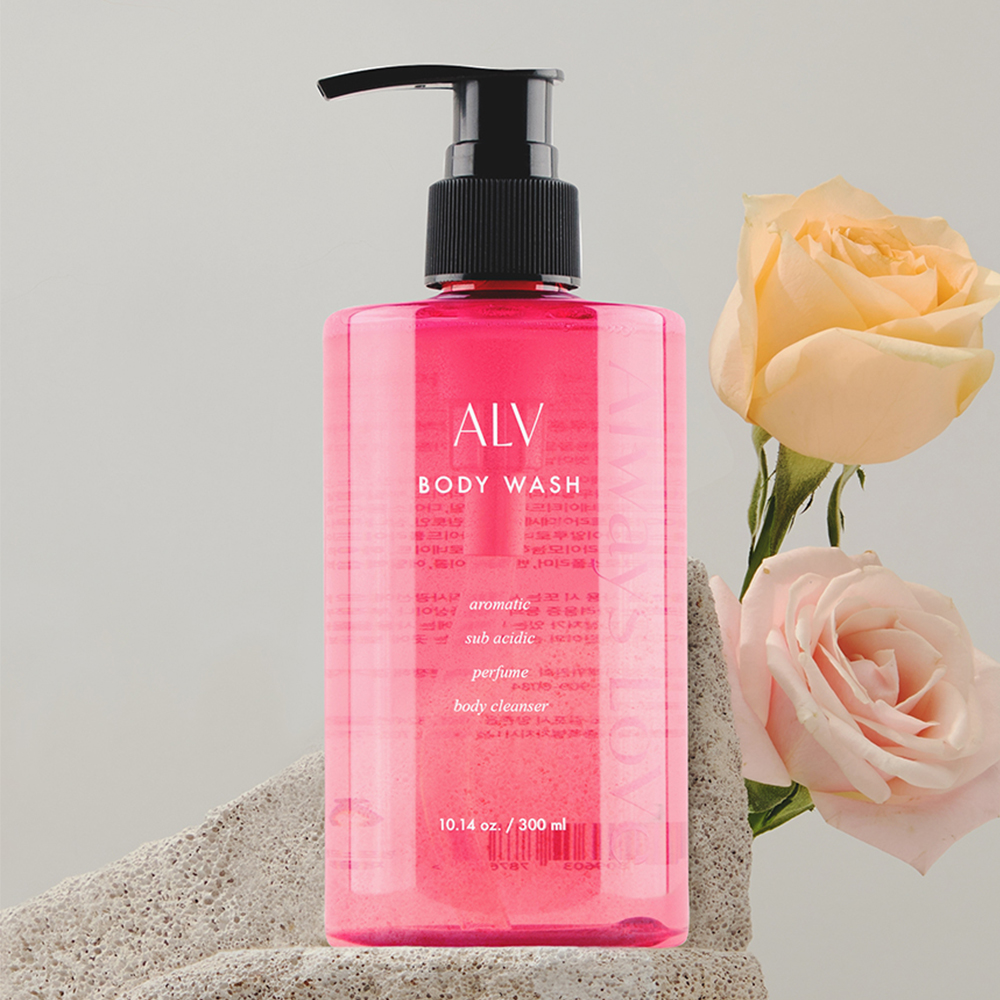 ALV 향좋은 퍼퓸 약산성 바디워시 히알루론산 바디클렌져 300ml 에이엘브이 - 상세 이미지 3