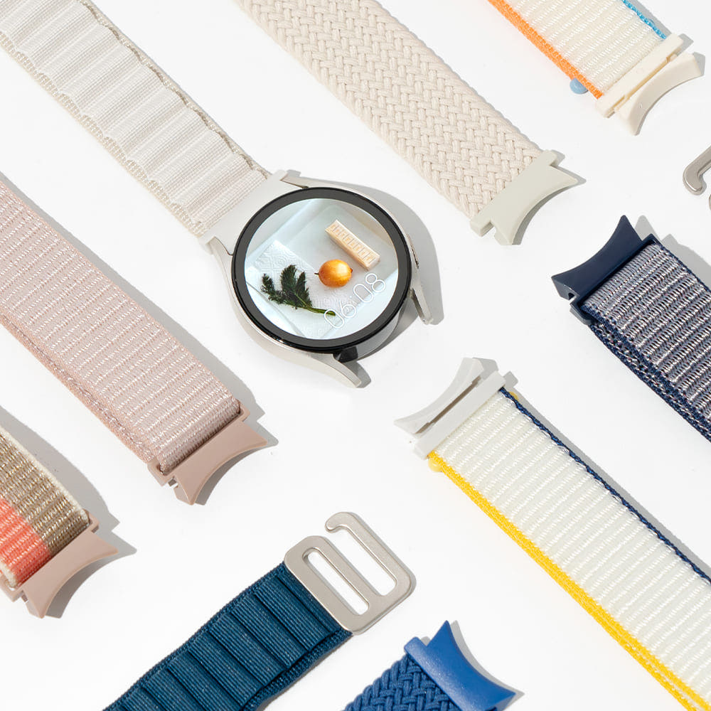 갤럭시워치 호환 일자형 나일론 스포츠루프 스트랩