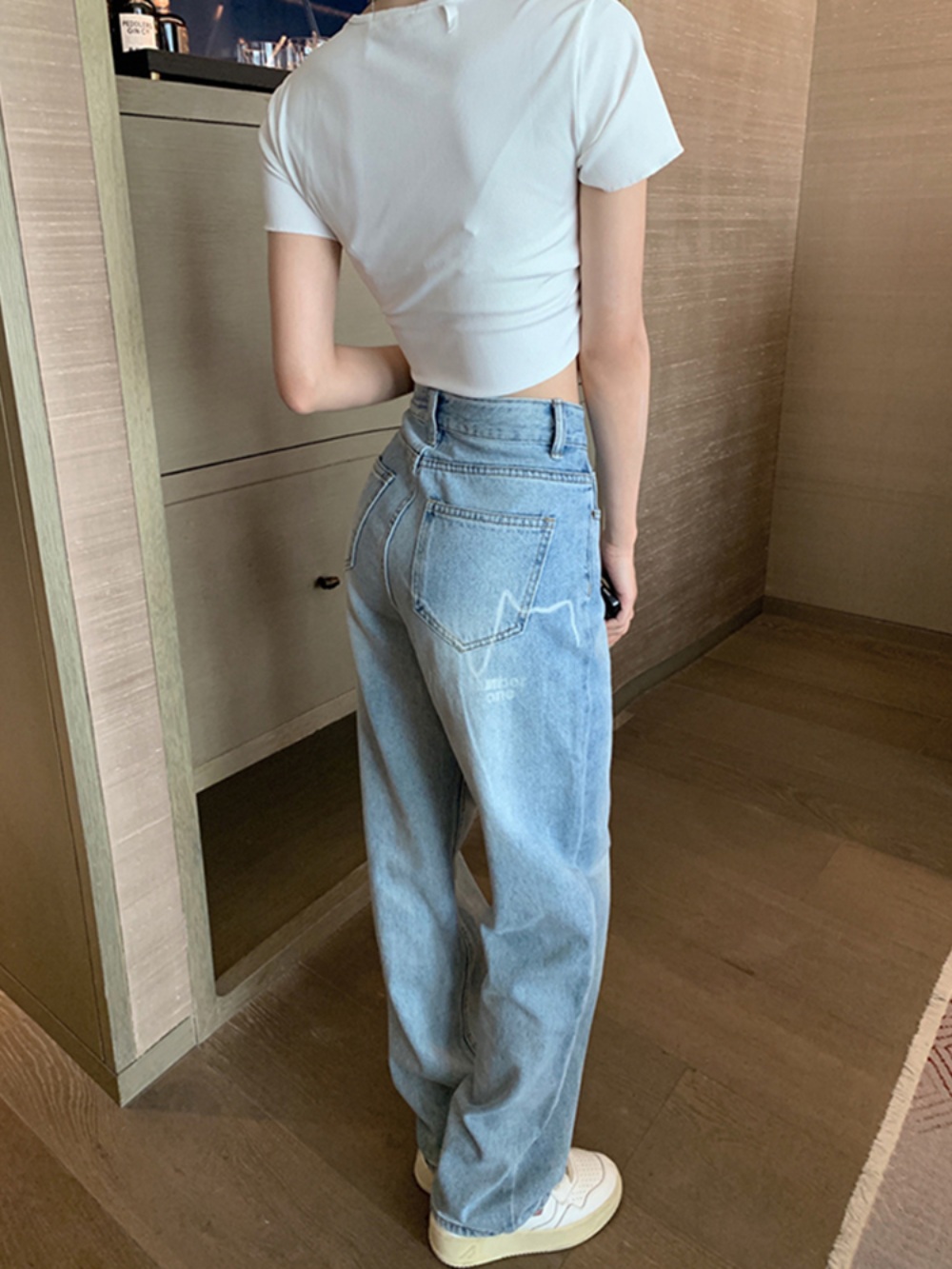 소녀시대 수영 팬츠 바지 인스타그램 와이드 스트레이트 의상 옷 패션 - 상세 이미지 2