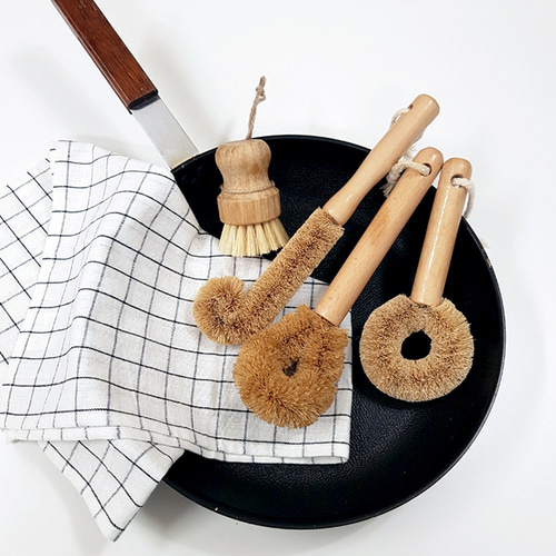 천연 코코넛 브러쉬 주방 야자 청소솔 도넛 욕실솔 변기솔 수세미