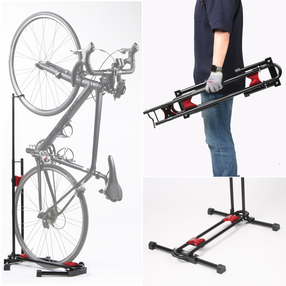 젤큰 이지폴더 실내 자전거 거치대 스탠드 MTB 로드 수직 세로 보관대 제품 이미지