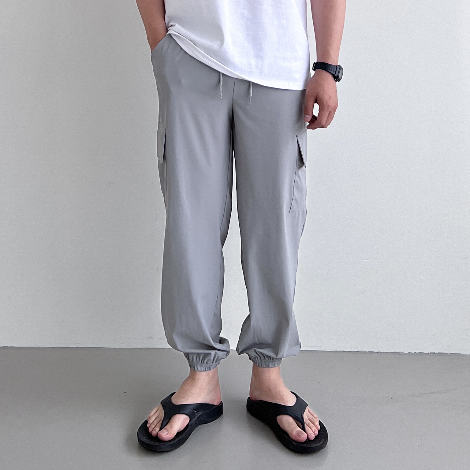 1+1 아이스조거팬츠 남성냉장고바지 여름건빵바지 카고바지 - 상세 이미지 2