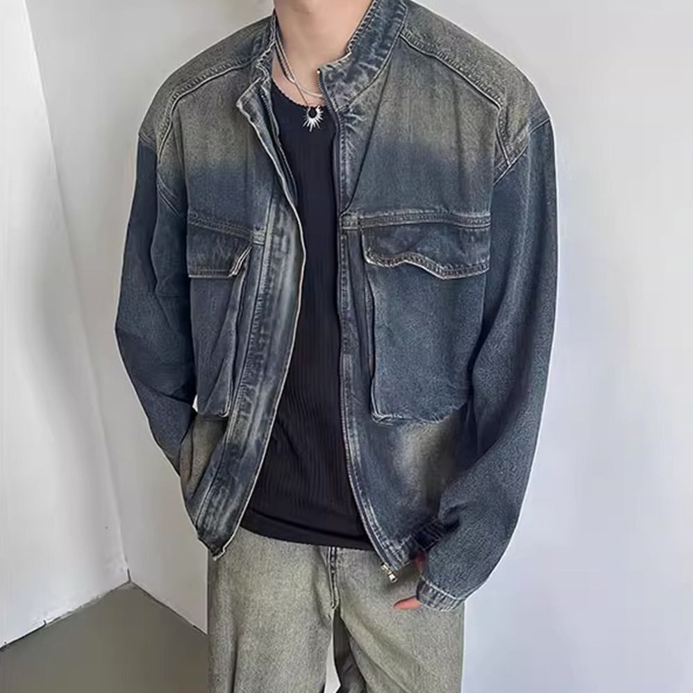 남자청자켓 남성크롭자켓 - 상세 이미지 5