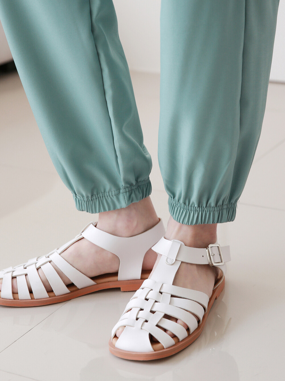 기능성자수밴딩조거팬츠 여성여름아이스바지 여자트레이닝조거팬츠 - 상세 이미지 4