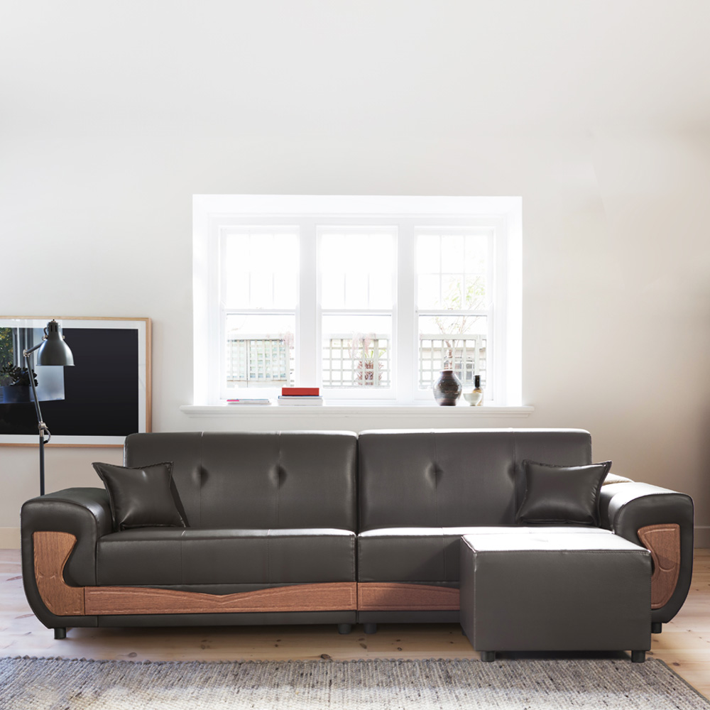 동서가구 모던 제이 4인용 소파+스툴 DF909770