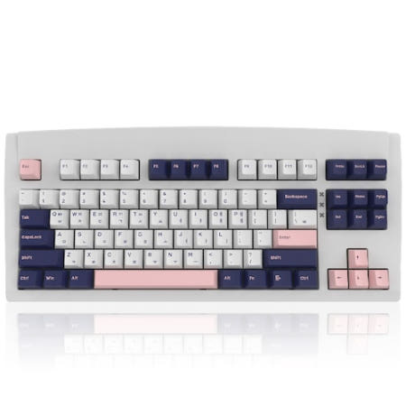 QSENN DT35 87 유무선 기계식 화이트 (저소음 크림옐로우PRO)