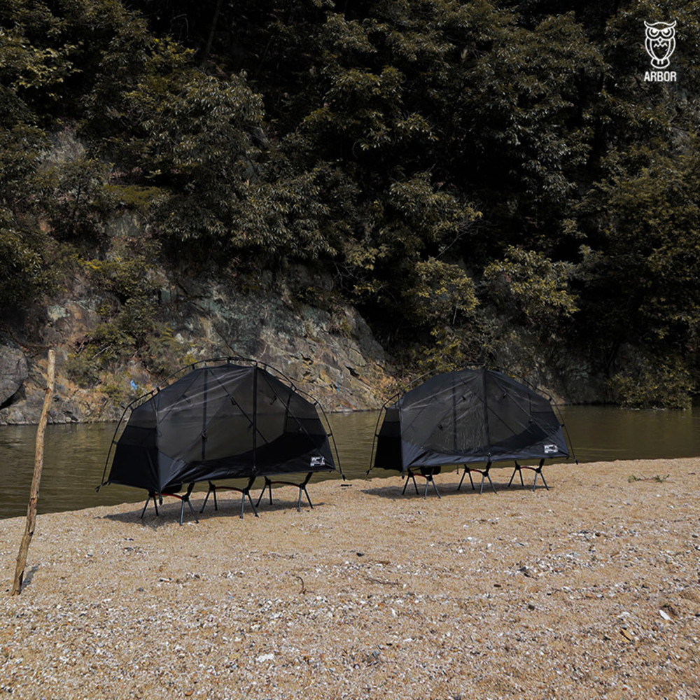 ARBOR 아버아웃도어 메쉬 코트 텐트 캠핑 차박 백패킹 야전침대