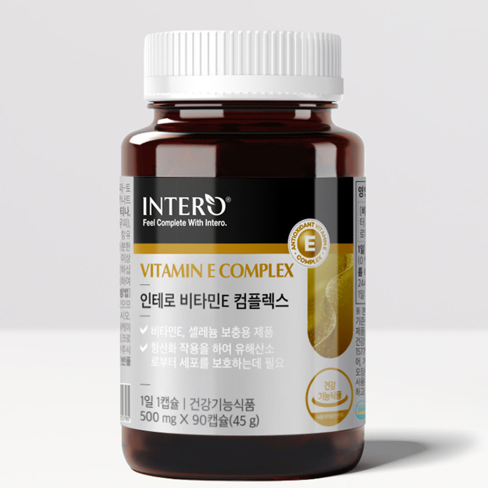 남성여성 하루권장량이상 비타민E 400IU 천연형태 디 알파 토코페롤 셀레늄 항산화 90캡슐, 3개 - 상세 이미지 2