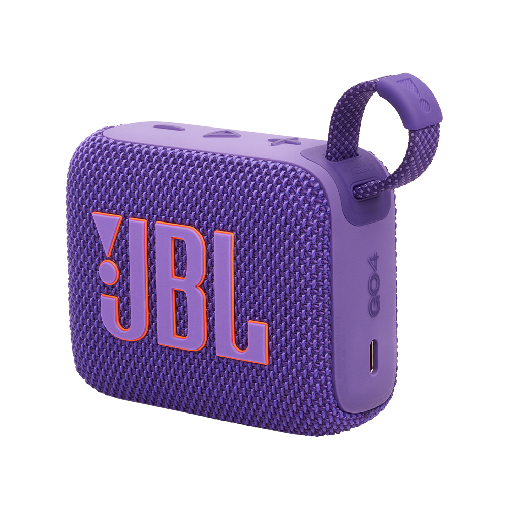 JBL GO4 휴대용 미니 아웃도어 방수 캠핑용 무선 블루투스 스피커 퍼플 이미지 3