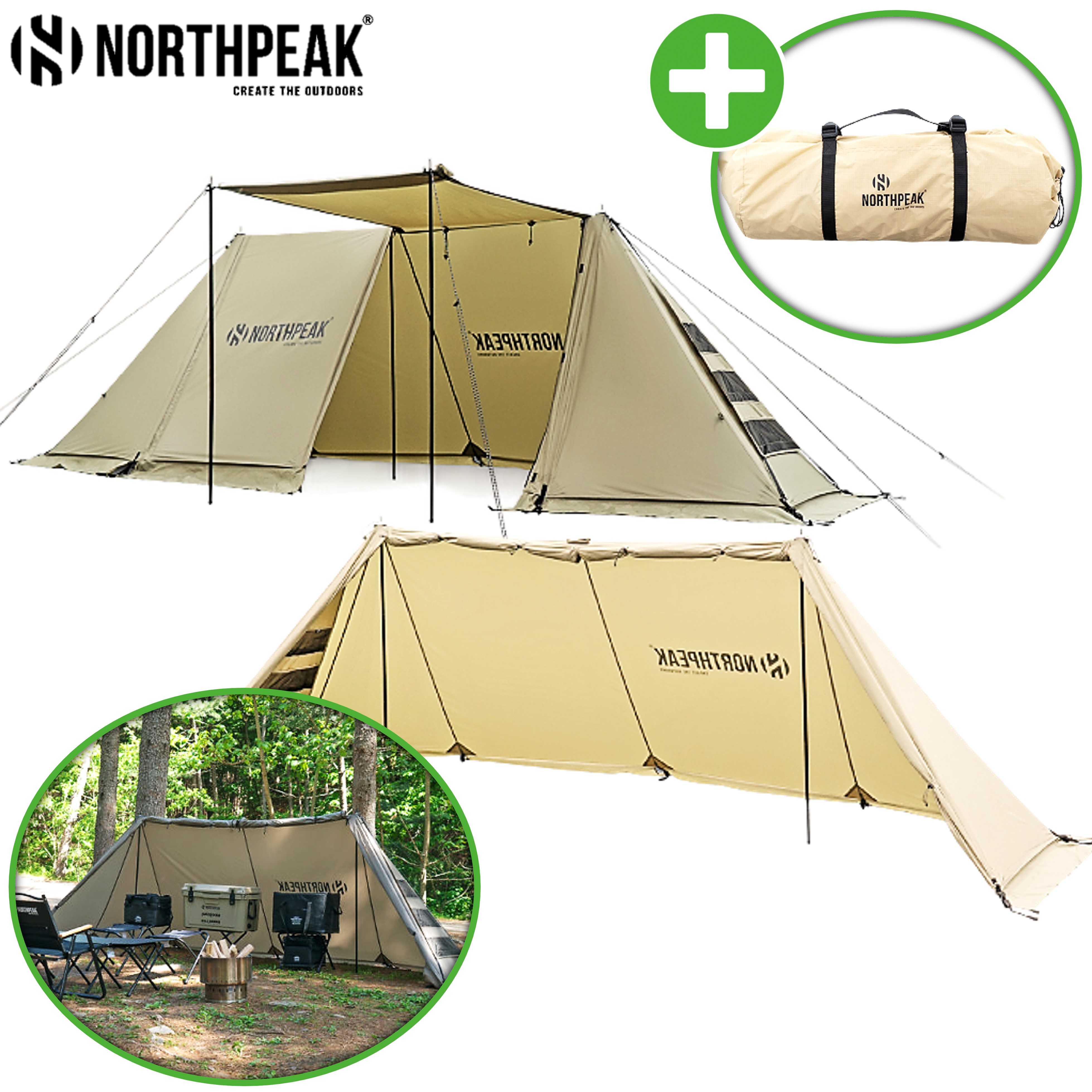 노스피크 스토리지월 EX 바람막이 사이드 윈드 스크린 스토리지 월 캐노피