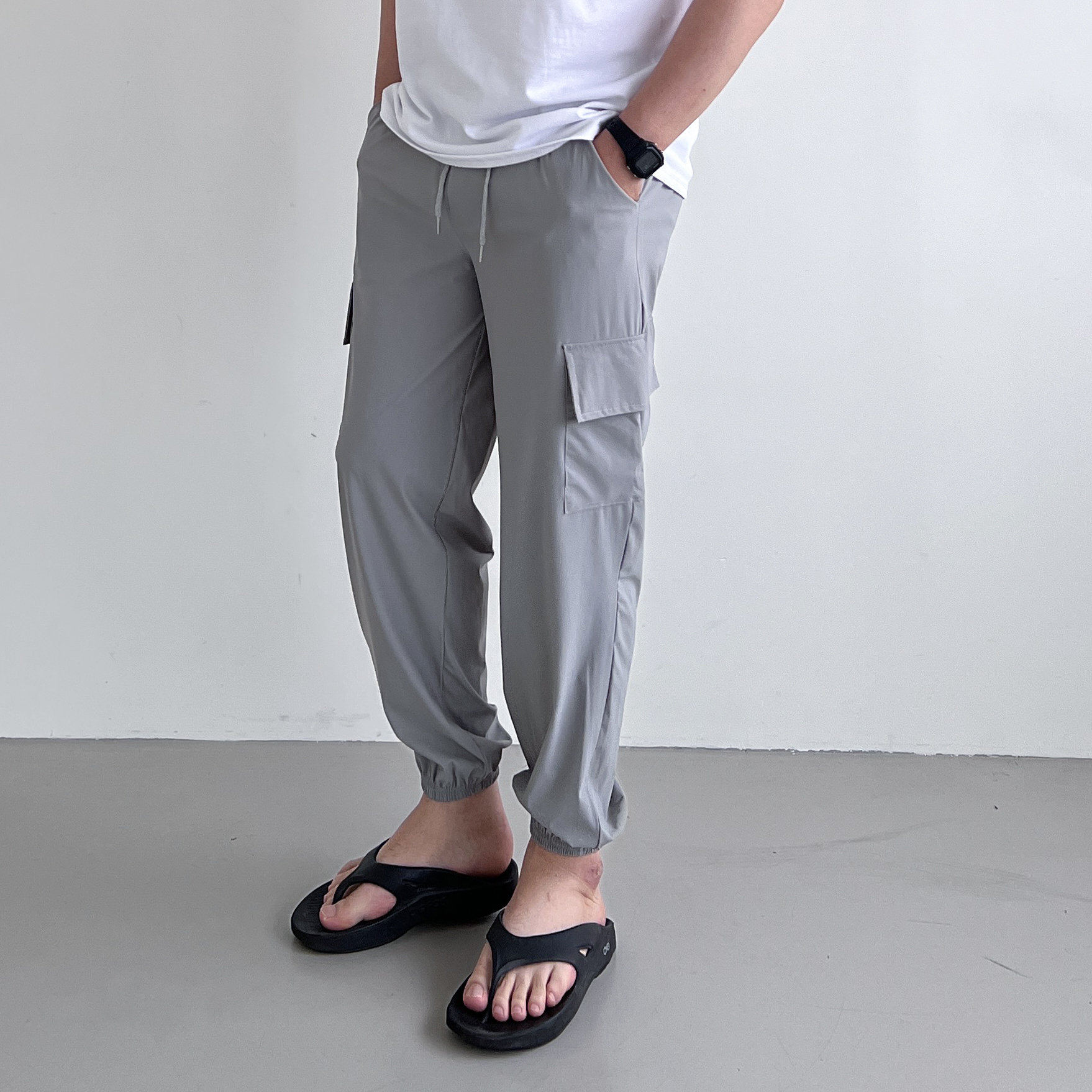 1+1 아이스조거팬츠 남성냉장고바지 여름건빵바지 카고바지 - 상세 이미지 4