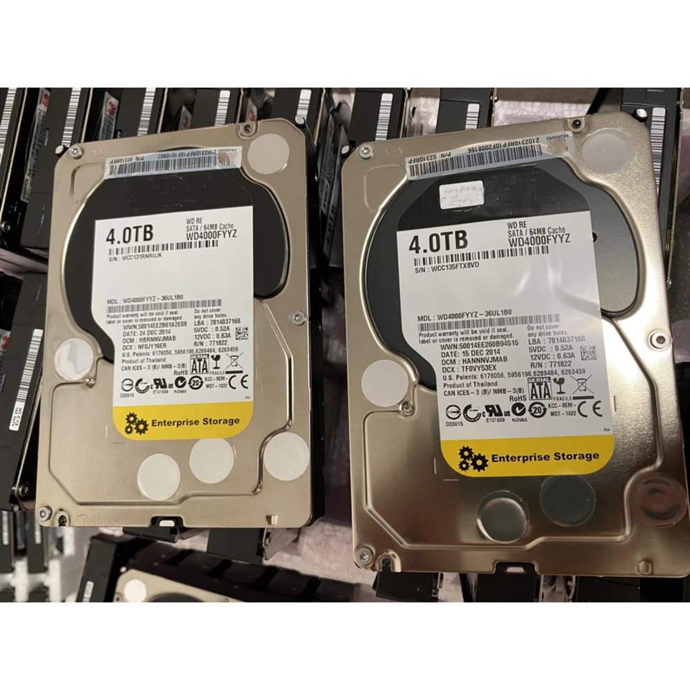 데스크톱 하드 엔터프라이즈 서버 모니터링 WD4000FYYZ 4T 3.5 인치 7200 RPM