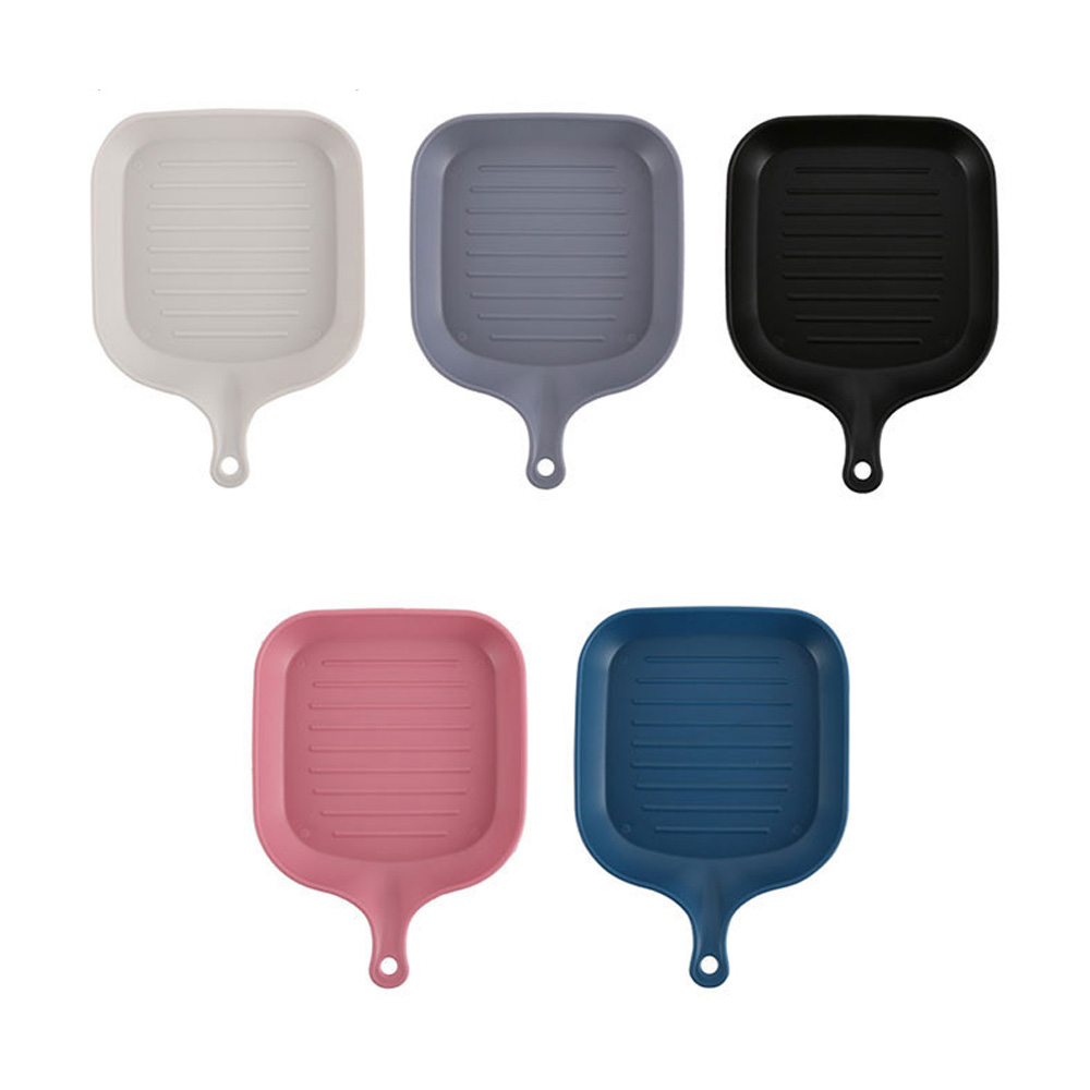 플라스틱 손잡이 앞접시 캠핑 플레이트 그릇