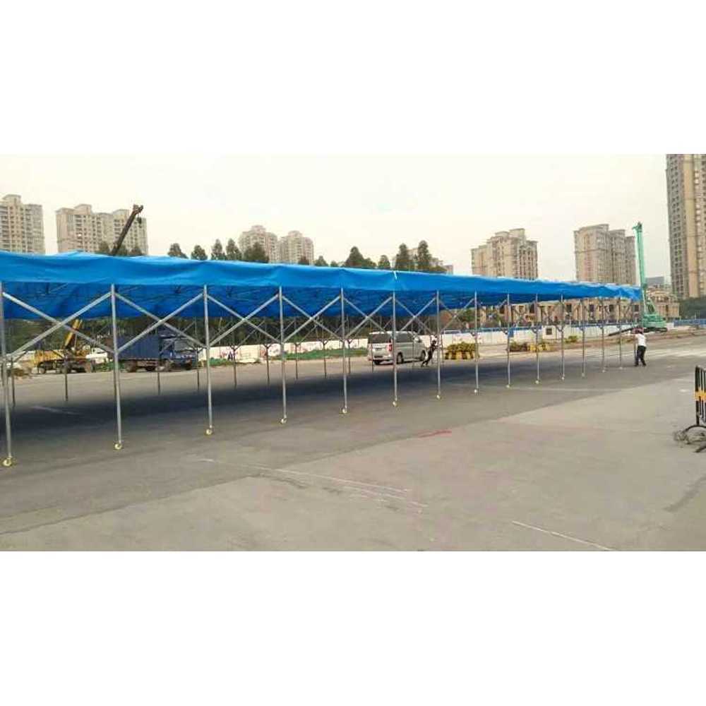 대형 행사용 천막 자바라 이동식 차고 방수 어닝 10x6m - 상품 이미지