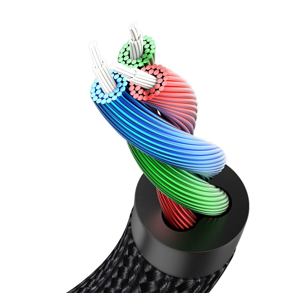 벤션 프리미엄 3.5mm to 2.5mm 양방향 AUX 케이블 BKF 0.5m, 1개 - 상세 이미지 3