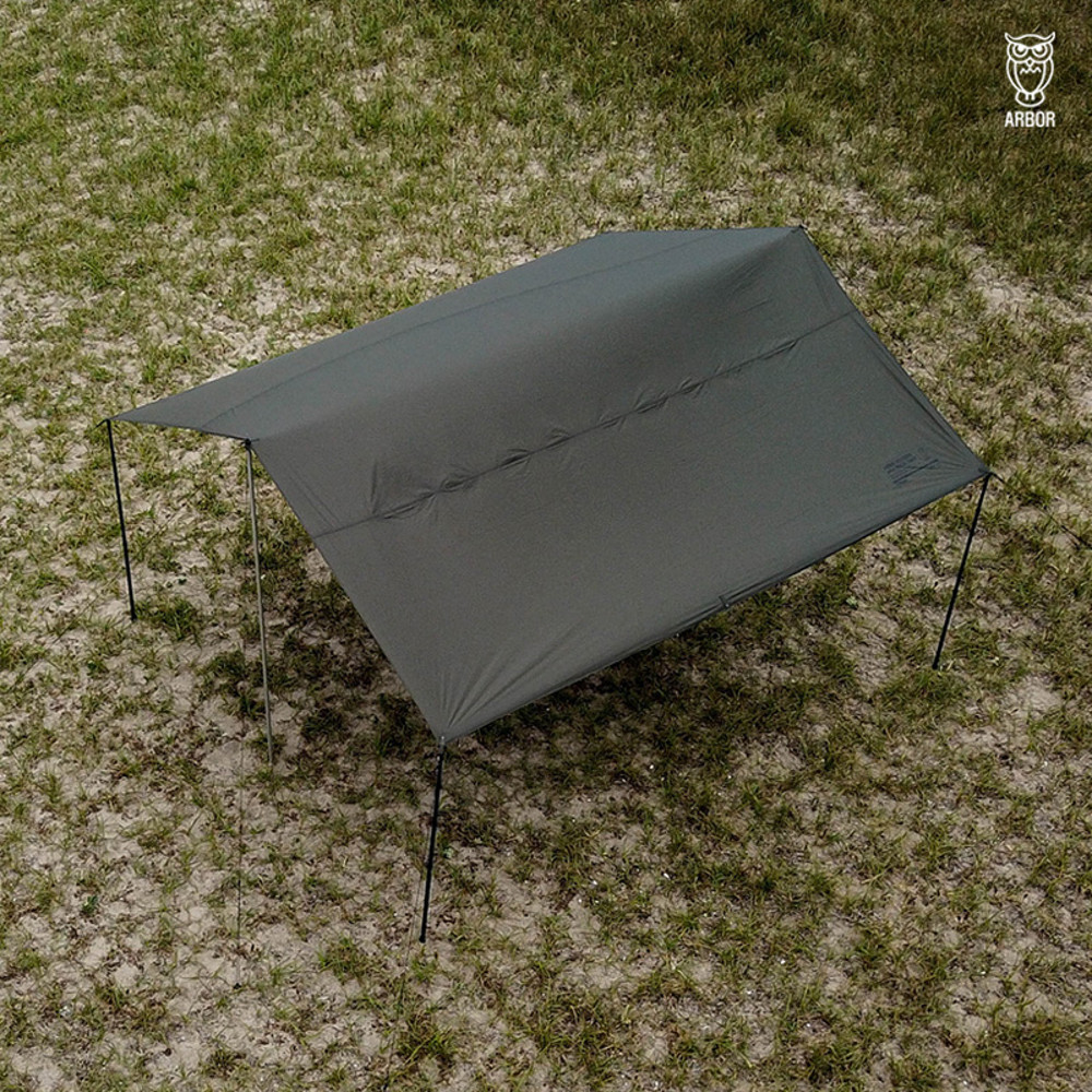 ARBOR 아버아웃도어 와일드 헥사 타프 블랙코팅 캠핑 차박 그늘막