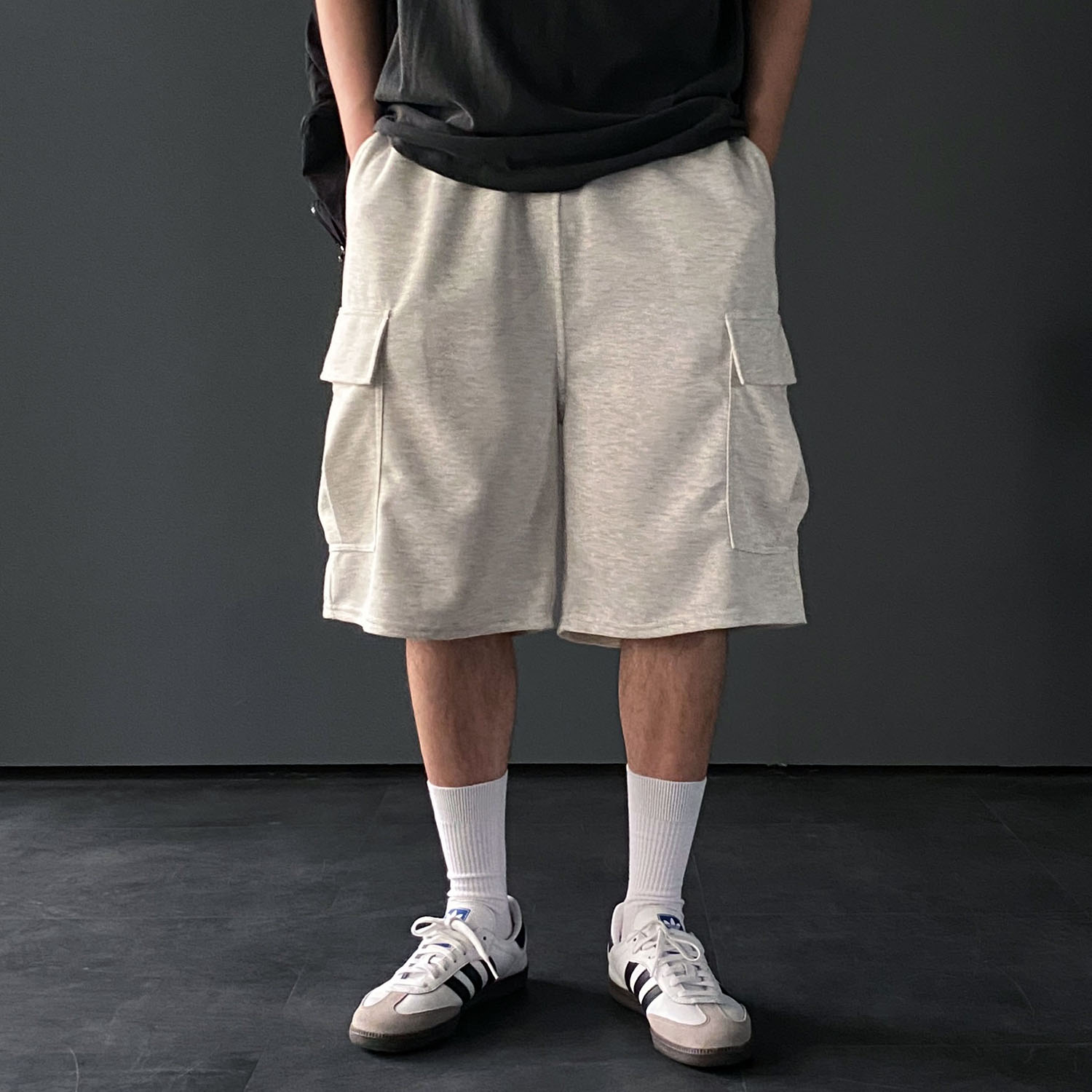 1+1 남자버뮤다팬츠 건빵바지 남자6부반바지 - 상세 이미지 2