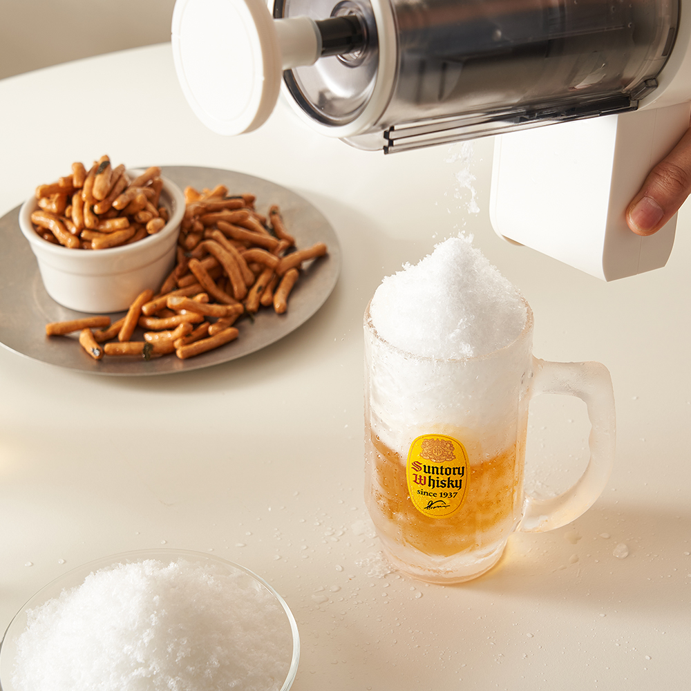 단미 무선 자동 눈꽃빙수기 팥빙수기계 우유빙수 슬러시 제빙기 빙삭기 화이트/핑크/옐로우