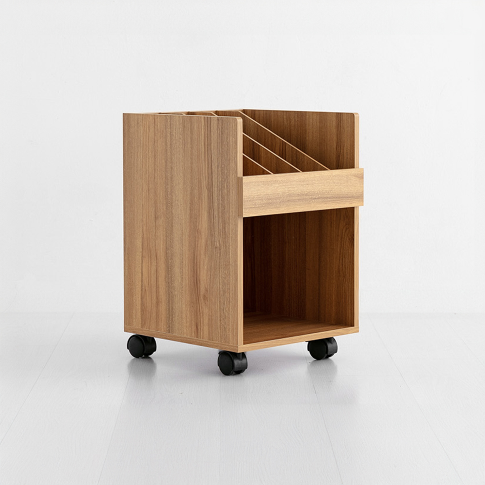 폴라보 이동식 수납장 WGM5638A 385x400x560mm, 2단, 캄포어베니어 8177.7038 - 상세 이미지 2