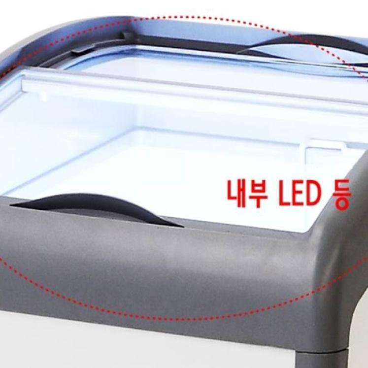슈퍼 아이스크림 냉동고 업소용 영업용 라운드 도어형 다목적 냉동고 160L