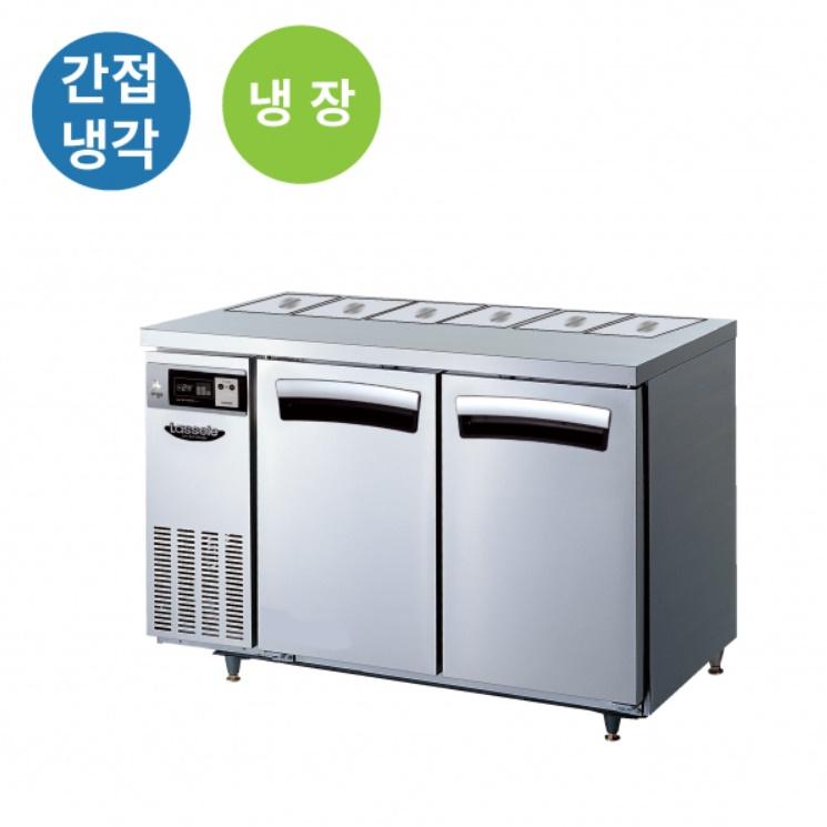 토핑 냉장고 1200 업소용 6구 반찬 바트 테이블 냉장고 288L - 상세 이미지 3