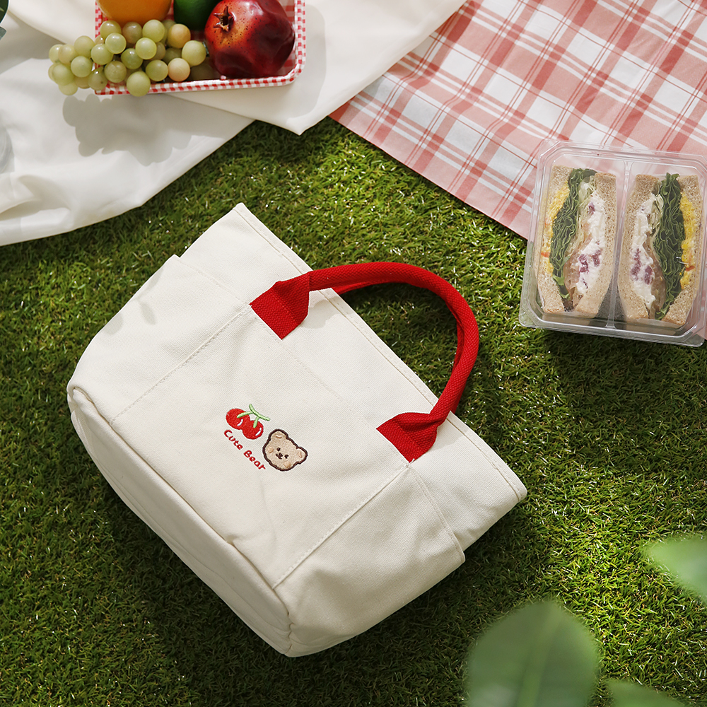 큐트 베어 쿨러백 캠핑 보냉백 미니 아이스 가방