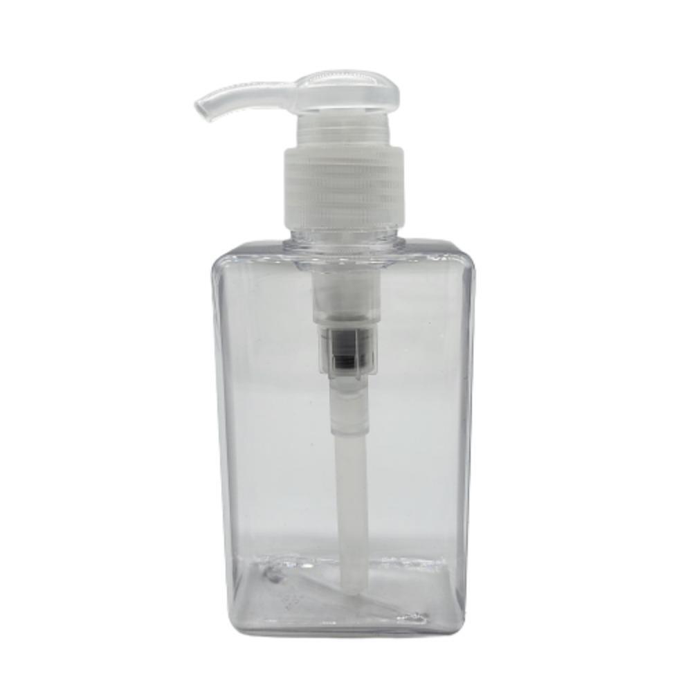 PETG 사각 디스펜서 펌프용기 소분리필 150ml, 투명