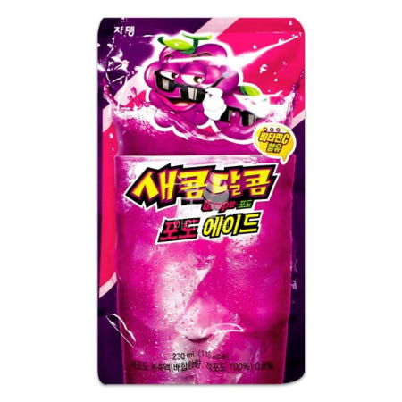 포도에이드 쟈뎅 새콤달콤 포도 에이드 230ml 1개 딸기에이드