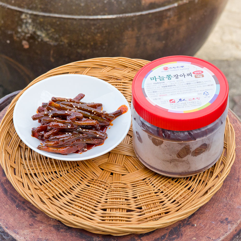 마늘쫑 고추장 장아찌 국산 순창 명인 박현순 500g, 1개 이미지 7