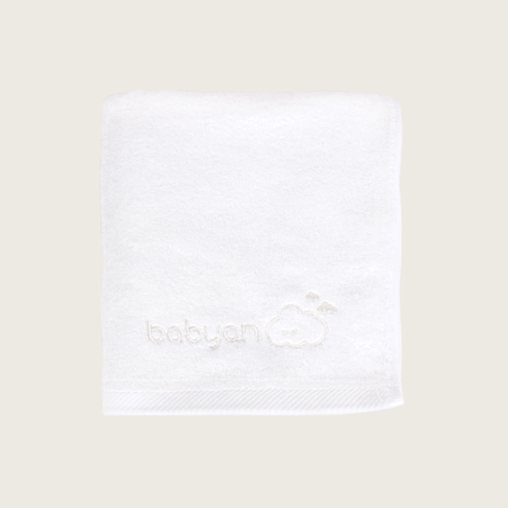 베이비앙 국내산 무형광  심볼라인 대나무(밤부) 세면타올(페이스타월) (40x85cm) (200g)