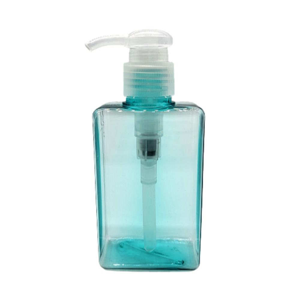 PETG 사각 디스펜서 펌프용기 소분리필 150ml, 블루