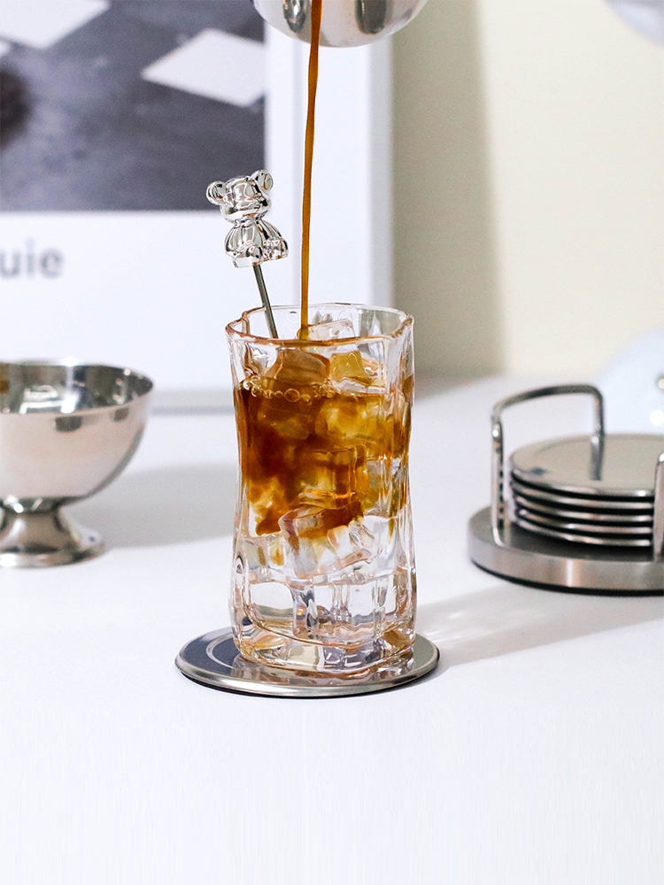 홈카페 스텐 곰돌이 머들러 하이볼스틱 커피 롱티스푼