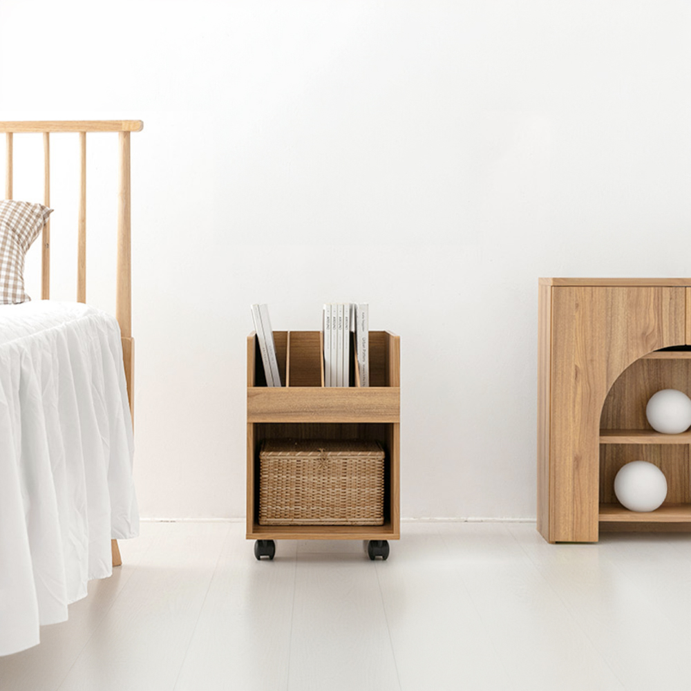 폴라보 이동식 수납장 WGM5638A 385x400x560mm, 2단, 캄포어베니어 8177.7038 - 상세 이미지 4