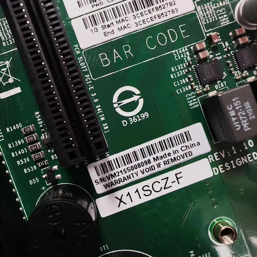 Supermicro 서버 u 마더보드intel호환 C246 LGA-1151 DDR4 X11SCZ-F