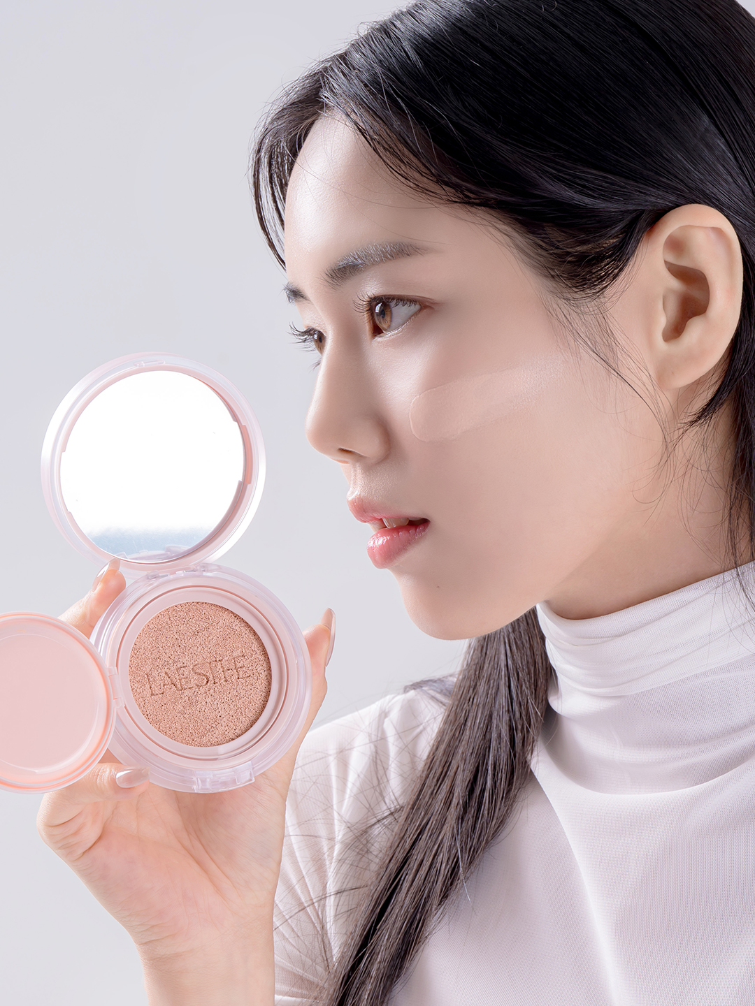라에스테 로지 샤인 토닝 쿠션 (리필) 15g 건성 다크닝없는 쿠션 수부지 촉촉 승무원 팩트 - 상세 이미지 5