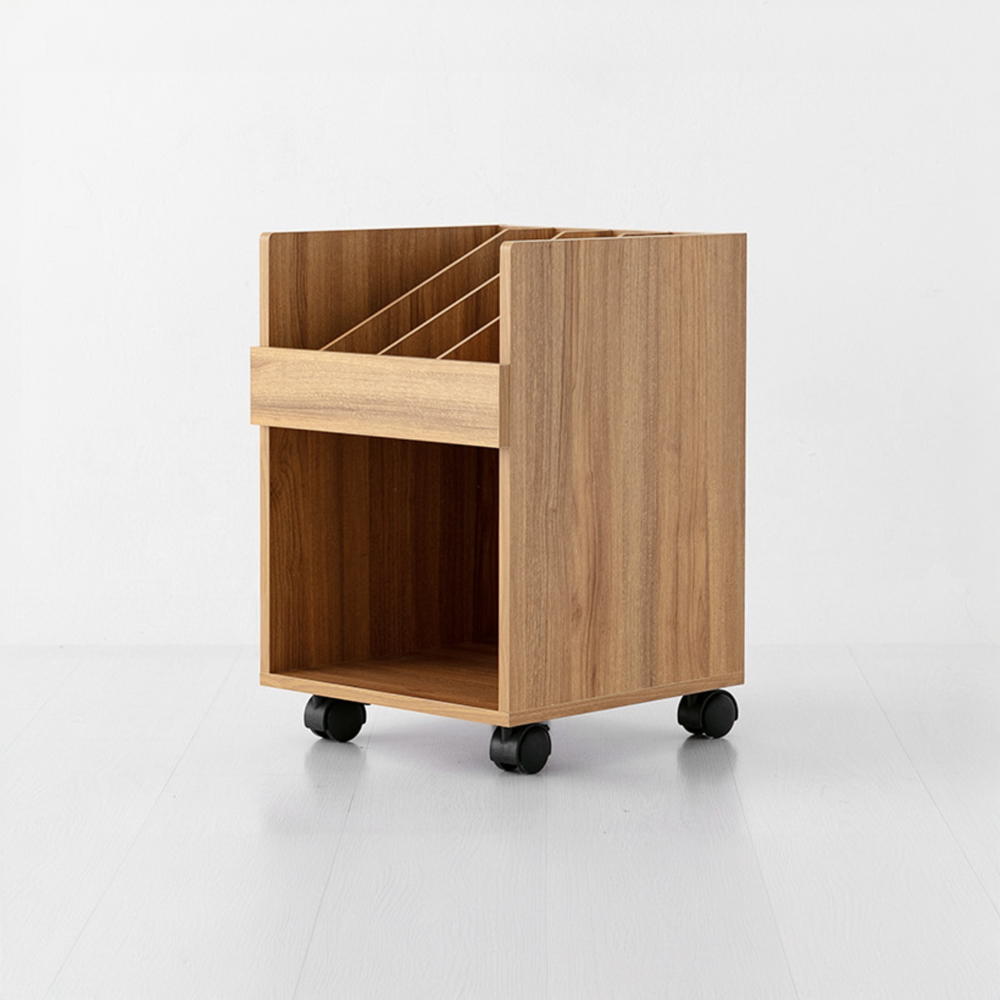 폴라보 이동식 수납장 WGM5638A 385x400x560mm, 2단, 캄포어베니어 8177.7038 - 상세 이미지 3