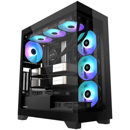 3RSYS K400 리버스 컴퓨터 PC 케이스 (블랙)