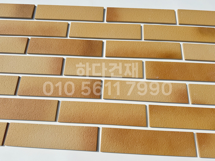 세라믹 전돌타일 300x75x8T 옐로우 / 하다건재 세라믹타일