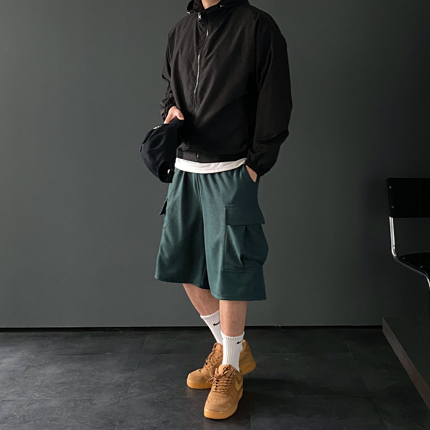 1+1 남자버뮤다팬츠 건빵바지 남자6부반바지 - 상세 이미지 5