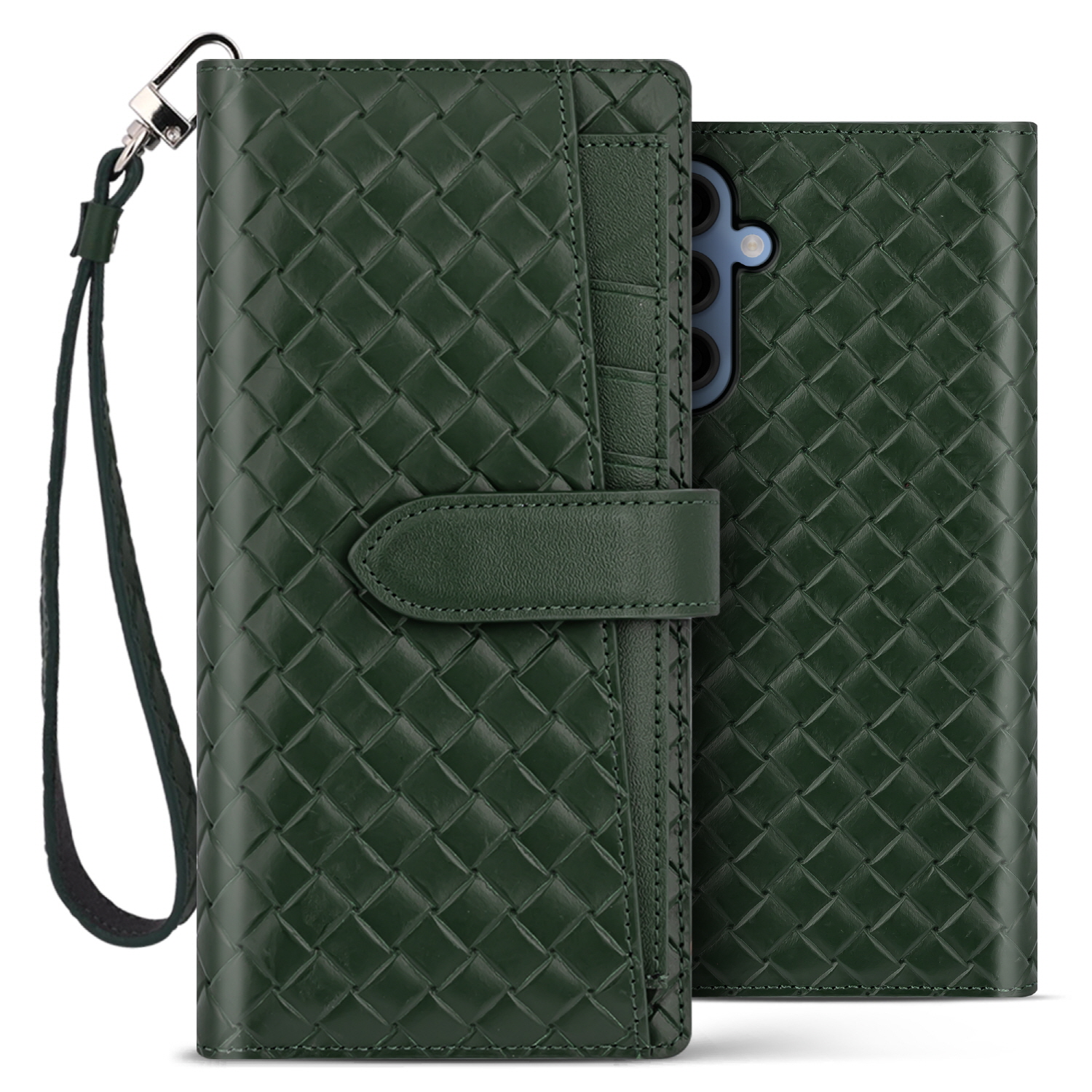 벨라벨루치 갤럭시 와이드7 M15 비첸티노 카드포켓 지갑형 다이어리 핸드폰 케이스 마호가니레드 - 상세 이미지 3