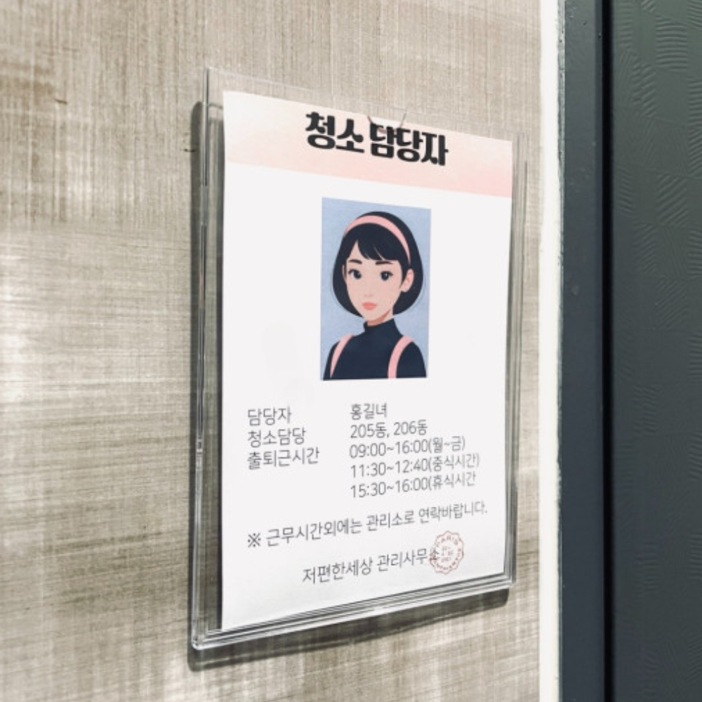 아크릴 게시판 꾸미기 알림판 벽메뉴판 7cm - 상세 이미지 5