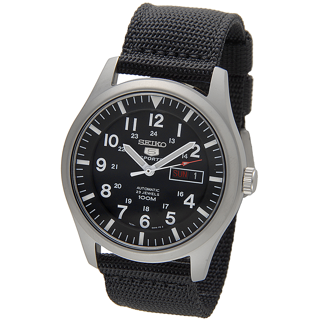 세이코 SEIKO5 파이브 밀리터리 블랙 SNZG15J1 남자 손목 캐주얼 시계 - 상세 이미지 2