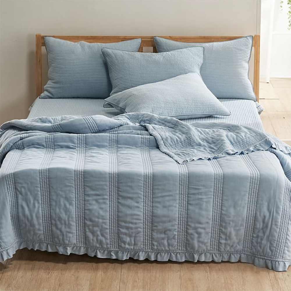 송화침장 프라하 부드러운 리오셀 여름이불 및 스프레드 4가지색상